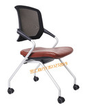 时尚新款办公椅子电脑椅职员椅网椅折叠椅子休闲椅黑色