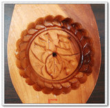 山西特色 中秋 月饼 传统月饼模具 木质月饼模具 5头五仁月饼模
