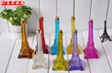 2013新款促销 巴黎埃菲尔铁塔玻璃瓶彩色宝塔瓶 爆款特价