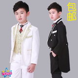 韩版男童西服 童装春夏款小西装套装 儿童花童婚礼服表演出燕尾服