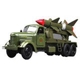 SH建军节纪念 解放导弹车1:32儿童玩具车 导弹运输车声光回力开门