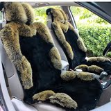 依肯斯汽车坐垫冬季羊毛坐垫新款高端通用座垫芬兰进口狐狸毛坐垫