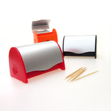 安雅 创意自动高档牙签盒便携迷你时尚塑料客餐厅牙签筒座罐桶盅