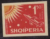 05阿尔巴尼亚1962-苏联空间探测成就 火箭 无齿新