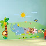 可移除卡通墙贴儿童房间贴画墙画墙上贴纸 宝宝婴儿房早教墙贴画