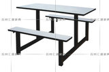 餐椅批发玻璃钢餐桌椅组合饭堂餐厅餐桌快餐连体学生餐桌椅折叠桌
