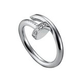 皇冠[C078]日本正品代购 卡地亚戒指 白18K金 钻石戒指