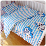 定做婴儿床上用品套件 幼儿园床单被套三件套 儿童纯棉被单 枕套