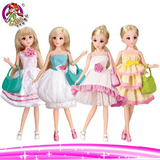 正品乐吉儿芭比娃娃儿童玩具 时尚巴比单个装女孩过家家芭比公主
