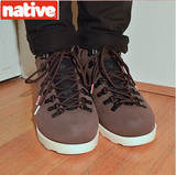 Native Shoes 正品 Fitzsimmons 海狸棕 打磨款 高帮马丁靴可乐鞋
