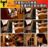 小女孩弹干钢琴学习钢琴的场景高清宣传片视频素材LY1271