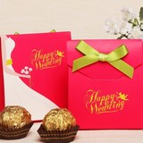 中式创意手拎袋 结婚喜糖盒子 个性喜饼糖果袋礼盒大中小号婚宴庆