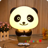 功夫熊猫灯台灯熊猫阿宝语音控制灯 LED创意智能声控灯报时小夜灯