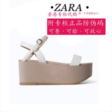 ZARA正品代购2014夏新款韩版增高厚底凉鞋坡跟松糕鱼嘴高跟女鞋子