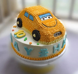 汽车生日蛋糕卡通蛋糕创意儿童小汽车深圳卡通生日蛋糕订购配送