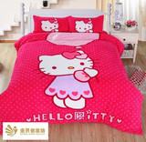 珊瑚绒法兰绒被套床单四件套加厚保暖卡通儿童床上用品套件1米2床