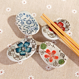 手绘创意陶瓷餐具筷架|陶瓷筷座|筷子托|筷子架|酒店餐厅两用筷枕