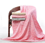 【清仓】纯棉双层纱布提花毛巾被 单双人毛巾薄毯提花盖毯空调毯