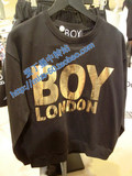 英国BOY LONDON正品代购金字银字字母纯棉卫衣长袖t恤 现货