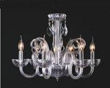 欧式现代时尚简约、玻璃弯管水晶蜡烛灯、客厅、卧室水晶灯吊灯