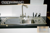 正品 普乐美不锈钢水槽BM602 双槽带垃圾桶刀具 高端厨房洗菜盆
