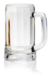 进口泰国ocean超大号透明玻璃杯 耐热茶杯 水杯 创意带柄啤酒杯