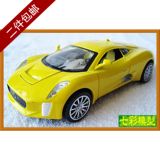 仿真 合金 静态 汽车模型 1:32 捷豹 回力 声光 儿童玩具 黄色