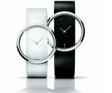 简约皮带白色超薄创意 手表女士韩版情侣款 双面镂空透明腕表