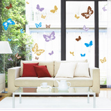 蝴蝶墙贴画卧室客厅电视墙厨房玻璃门窗衣柜装饰创意可移除墙贴纸