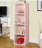 包邮空间大师柜子宜家承重书柜儿童置物柜玩具储物柜粉色柜子木质