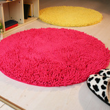瑞恩品牌 圆形雪尼尔地毯电脑椅垫 卧室床边地毯 吸水防滑垫