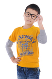 韩版童装春秋款 儿童男童中大童 拼色外套卫衣长袖T恤打底衫