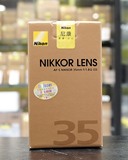 现货Nikon尼康AF-S 35mm f/1.8G ED全画幅镜头35、1.8g全幅