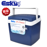 户外保温箱2016新款ESKY 27L食品饮料保鲜 车载冷藏箱便携大容量
