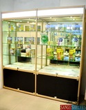 精品货架展示柜台陈列柜木质药店展柜汽车药房玻璃柜产品茶叶礼品