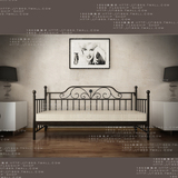 现货1869欧式铁艺沙发床折叠沙发坐卧两用田园客厅沙发床 sfc-004