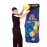 卡乐咪 学校体育运动器材 足球储存球袋 壁挂式收纳网 球框