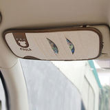 酷拉蒂菲 英伦车用遮阳板套CD夹车载碟片袋光盘包收纳袋 汽车用品