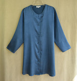 外贸原单真丝磨砂缎女士长袖长款衬衫 可做睡衣 大码女装D-1-312