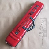 红色蛇皮纹皮革二胡琴盒/可背可提（湿度表双单肩多种选择）