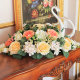 6折 仿真花卉成品套装 欧式插花客厅装饰花假花玄关台花 凯瑟琳
