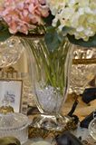 欧式古典奢华 水晶镶铜花器装饰花瓶别墅样板间家居软装摆设摆件