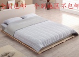 包邮单人双人床全实木床折叠床简易床榻榻米床1.5 1.8平板矮床