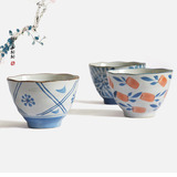 韩式日式和风手绘陶瓷餐具 情侣碗套装 创意饭碗 小汤碗厨房用品