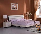 瑞信家具 现代简约实木颗粒板式双人床1.5  1.8米