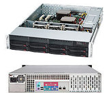 超微 CSE-825TQ-563LPB 单电8盘位2U机箱 可以上大板子