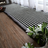 特 日式高档纯棉编织亚麻布包边厨房垫地垫 吸水性好 易清洗