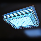 创意长方形LED水晶灯客厅灯卧室灯餐厅灯大厅灯吸顶灯饭厅灯房间