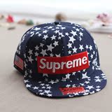 supreme五角星棒球帽米国旗平檐嘻哈帽子superme满天星平沿帽男女