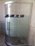 定制扇形淋浴房 弧形屏风 淋浴房玻璃门 玻璃隔断 不锈钢轮子